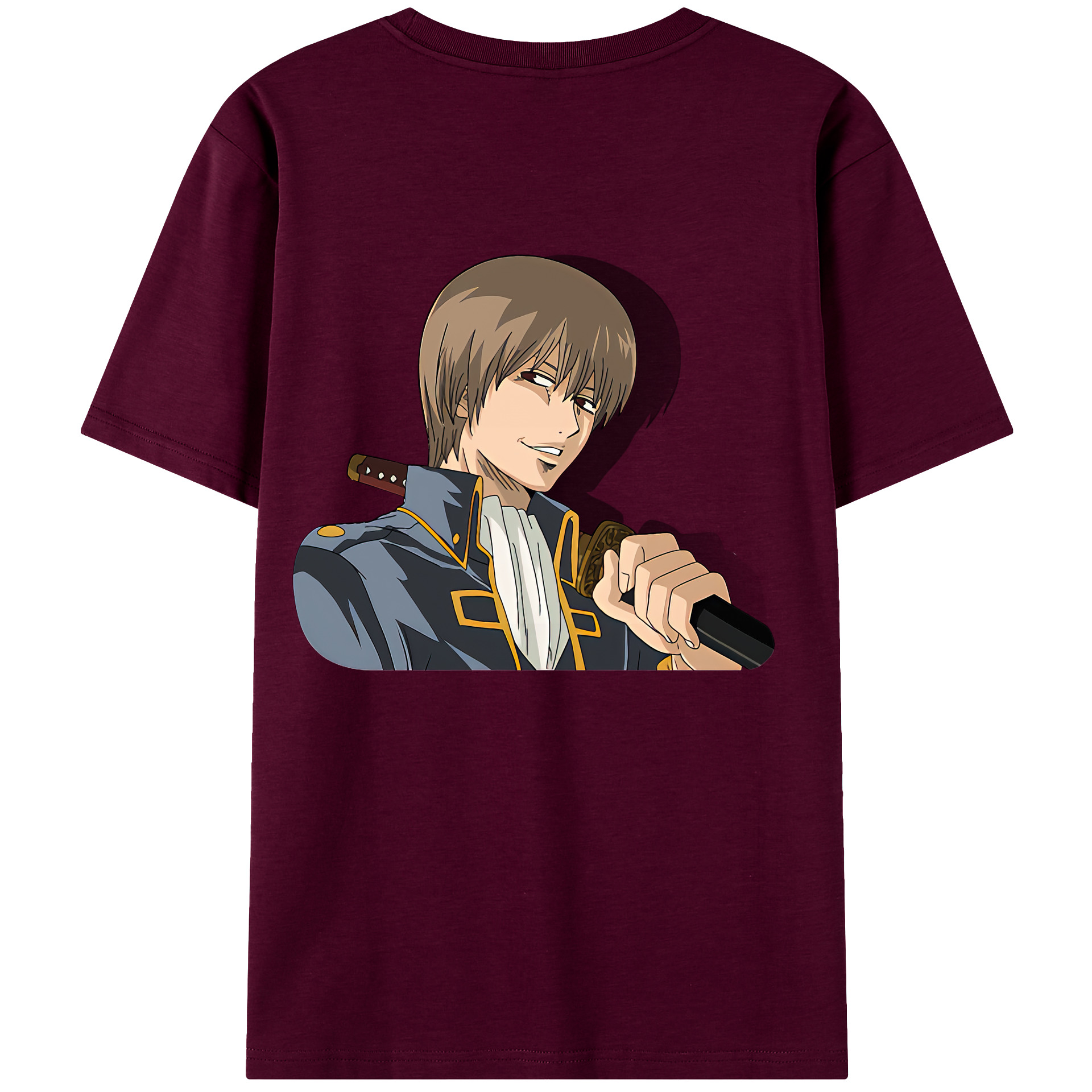（画像用） ぎんたま 坂田銀時（さかたぎんとき） 神楽 志村新八（しむら しんぱち） GINTAMA Sakata Gintoki Kagura Shimura Shinpachi レディース半袖Tシャツ(バックプリント)